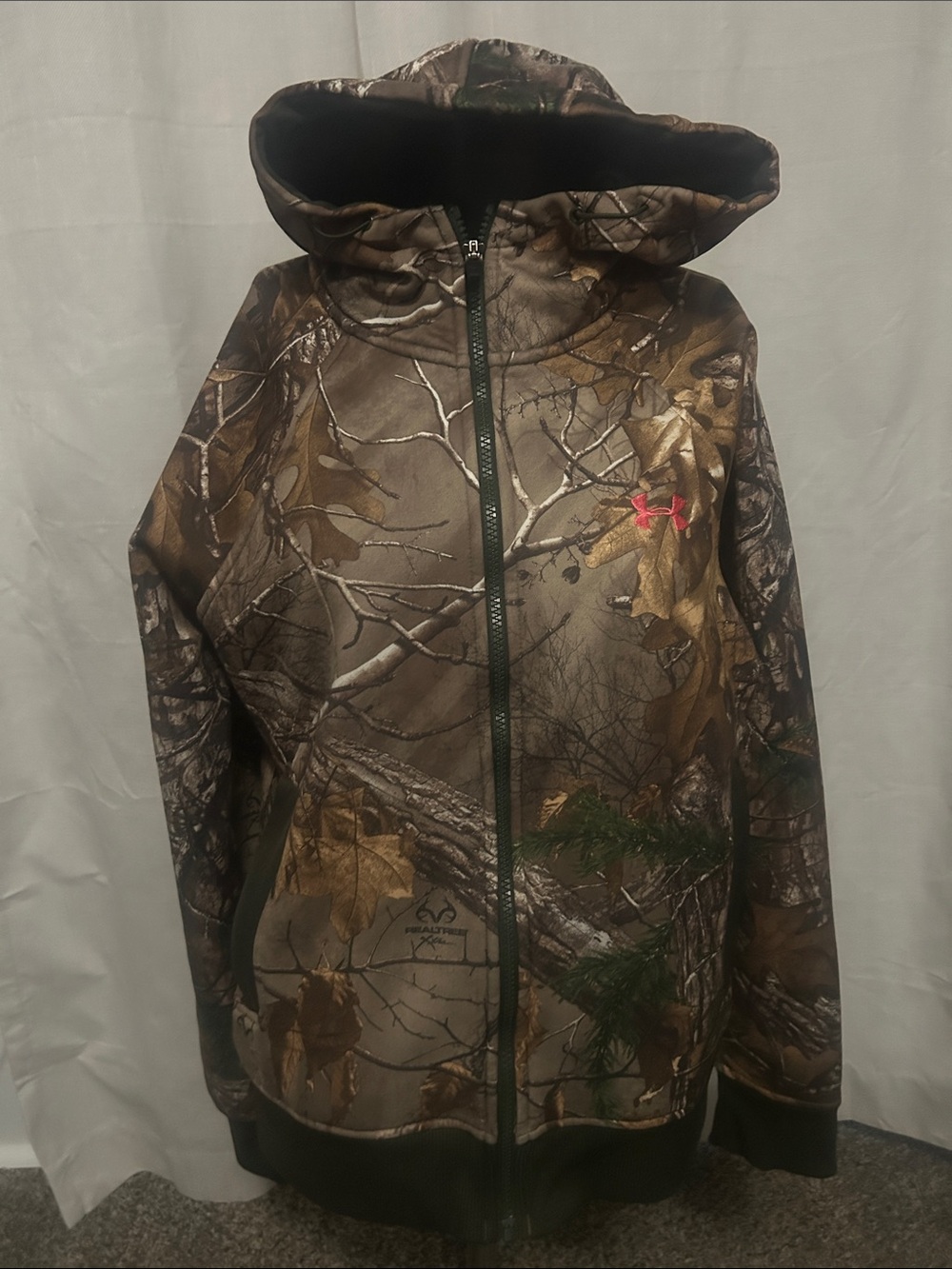 Under Armour Realtree Camo Full-Zip Hooded Jacket - Brown/Green